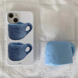 Boogzel Apparel Blue Mugs iPhone Case, view 2