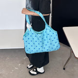 Boogzel Apparel Blue Polka Dot Shoulder Bag, view 2