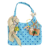 Boogzel Apparel Blue Polka Dot Shoulder Bag, view 5