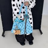 Boogzel Apparel Blue Polka Dot Shoulder Bag, view 6