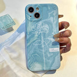 Boogzel Apparel Blue Rose iPhone Case, view 4