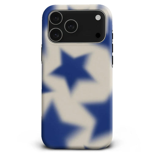 Boogzel Apparel Blue Star Print Y2K iPhone Case