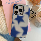 Boogzel Apparel Blue Star Print Y2K iPhone Case, view 2