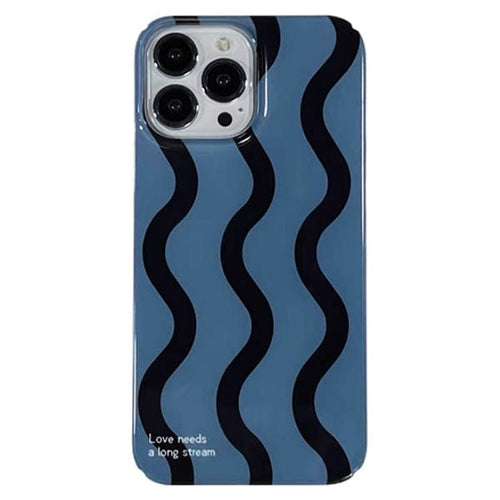 Boogzel Apparel Blue Striped iPhone Case