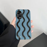 Boogzel Apparel Blue Striped iPhone Case, view 4