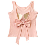 Boogzel Apparel Blush Built-In Cup Bow Top, view 2