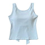 Boogzel Apparel Blush Built-In Cup Bow Top, view 3