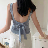 Boogzel Apparel Blush Built-In Cup Bow Top, view 5