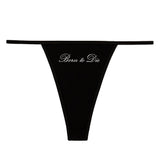 Boogzel Apparel Born to Die Thong Panty, view 3