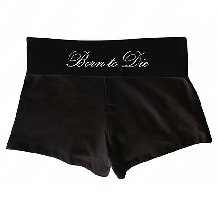 Boogzel Apparel Born To Die Y2K Micro Shorts