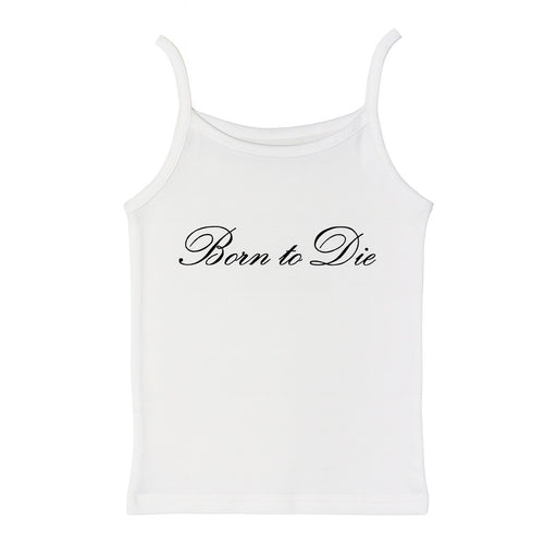Boogzel Apparel Born to Die Y2K Tank Top
