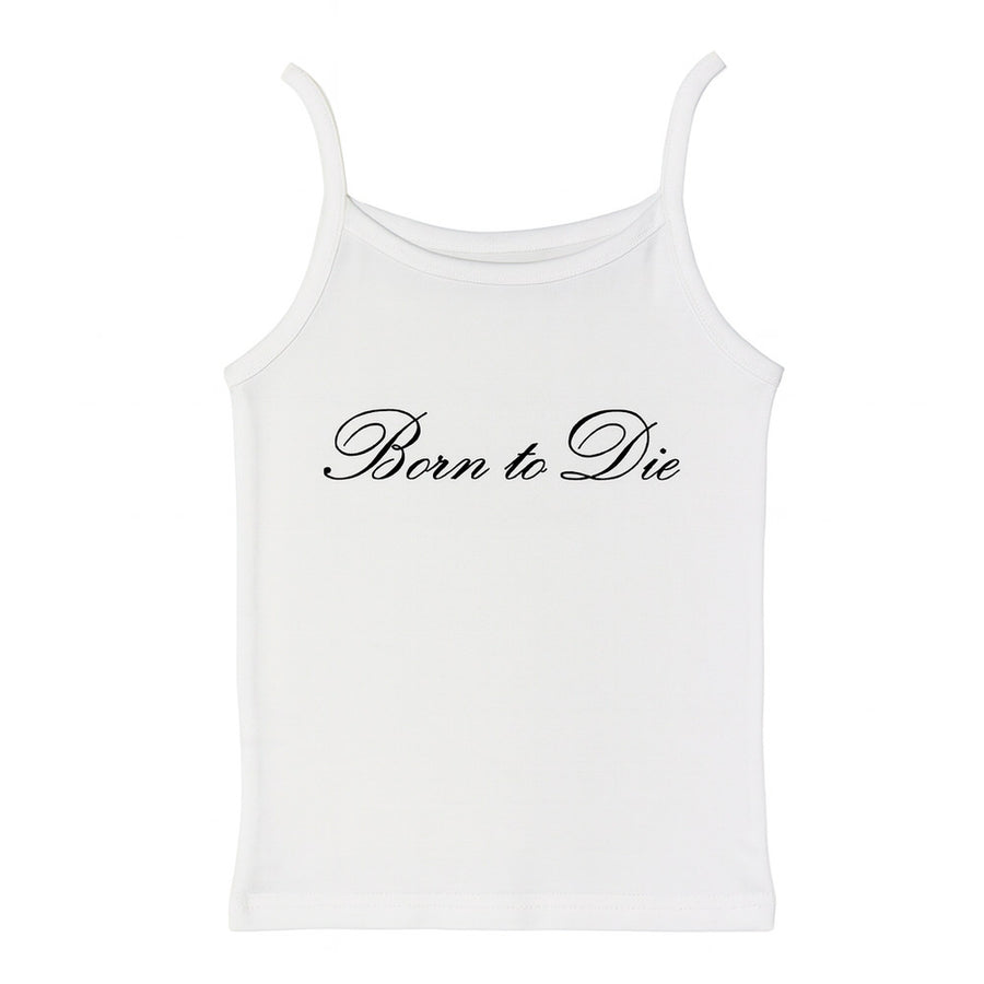 Boogzel Apparel Born to Die Y2K Tank Top