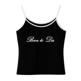 Boogzel Apparel Born to Die Y2K Tank Top, view 3