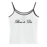 Boogzel Apparel Born to Die Y2K Tank Top, view 4