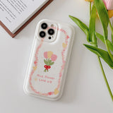Boogzel Apparel Bouquet of Tulips iPhone Case, view 2
