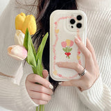 Boogzel Apparel Bouquet of Tulips iPhone Case, view 3