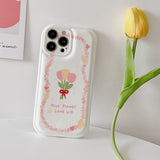 Boogzel Apparel Bouquet of Tulips iPhone Case, view 5