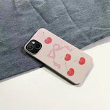 Boogzel Apparel Bow & Cherry iPhone Case, view 3
