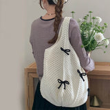 Boogzel Apparel Bow Crochet Tote Bag, view 5