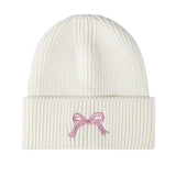 Boogzel Apparel Bow Embroidery Beanie Hat, view 2