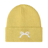 Boogzel Apparel Bow Embroidery Beanie Hat, view 6
