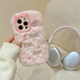 Boogzel Apparel Bow Embroidery Fluffy iPhone Case, view 6