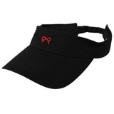 Boogzel Apparel Bow Embroidery Tennis Visor, view 6