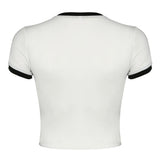 Boogzel Apparel Bow Embroidery Y2K Crop Top, view 2