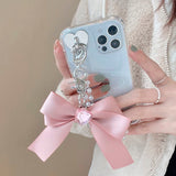 Boogzel Apparel Bow Pearl Chain iPhone Case, view 4