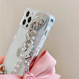 Boogzel Apparel Bow Pearl Chain iPhone Case, view 5