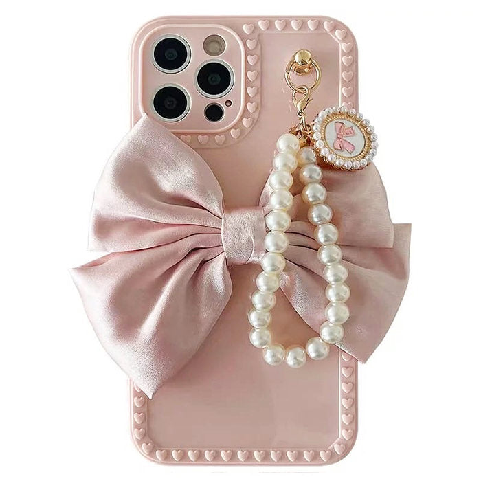 Boogzel Apparel Bow Pearl iPhone Case