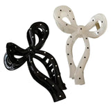 Boogzel Apparel Bow Polka Dot Hair Claw, view 2