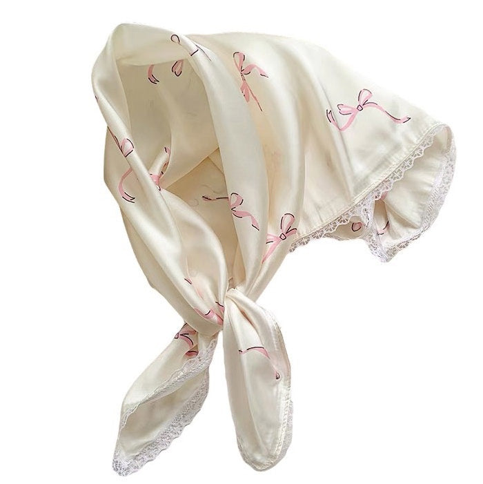 Boogzel Apparel Bow Print Satin Bandana