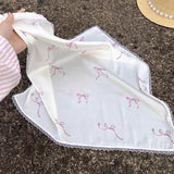 Boogzel Apparel Bow Print Satin Bandana, view 5