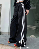 Boogzel Apparel Bow Tie Side Stripe Pants, view 4