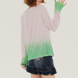 Boogzel Apparel Bowknot Gradient Knit Pullover, view 5