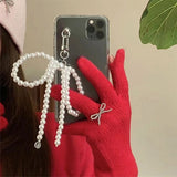 Boogzel Apparel Bowknot Pearl iPhone Case, view 2