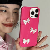 Boogzel Apparel Bowknot Pink IPhone Case, view 2