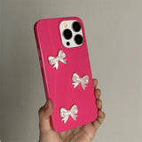 Boogzel Apparel Bowknot Pink IPhone Case, view 3