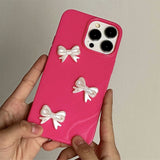 Boogzel Apparel Bowknot Pink IPhone Case, view 4