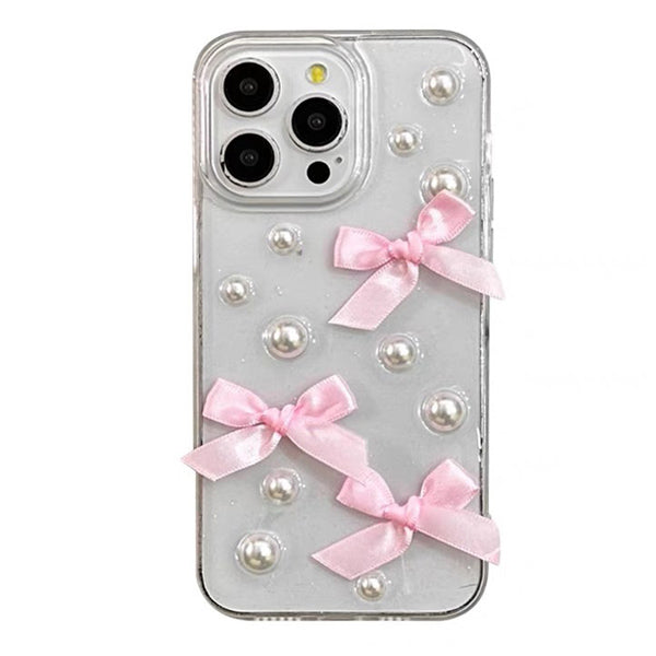 Boogzel Apparel Bows Pearl iPhone Case