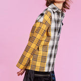 Boogzel Apparel Boyfriend Check Shirt, view 3