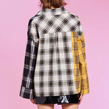Boogzel Apparel Boyfriend Check Shirt, view 5