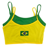 Boogzel Apparel Brazil Layered Bralette Top, view 5
