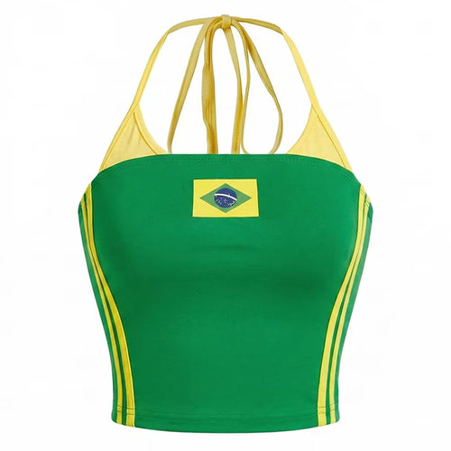 Boogzel Apparel Brazil Layered Halter Top