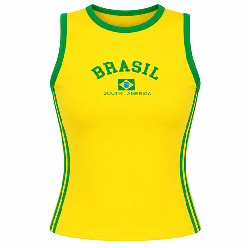 Boogzel Apparel Brazil Sleeveless Crop Top
