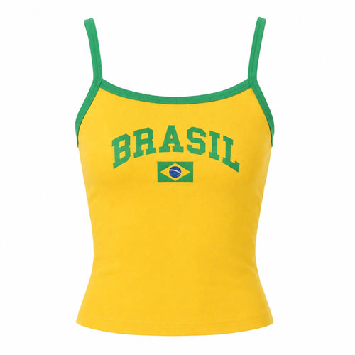Boogzel Apparel Brazil Yellow Tank Top