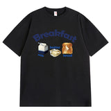 Boogzel Apparel Breakfast Aesthetic Graphic T-Shirt, view 6