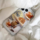 Boogzel Apparel Breakfast With Cat iPhone Case, view 3