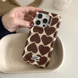 Boogzel Apparel Brown Heart IPhone Case, view 5